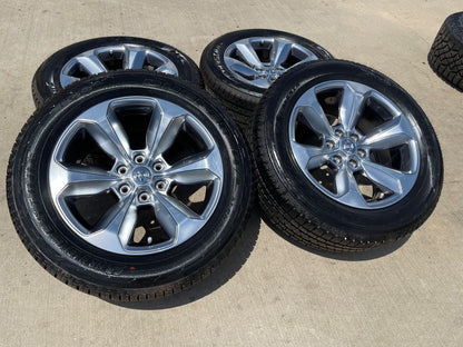20" Dodge Ram 1500 OEM Laramie Long Horn wheels rims 2681 SET BRIDGESTONE NEW