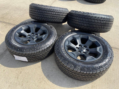 20" Dodge Ram 1500 OEM Laramie Black 2680 wheels rims 2025 2026 GOODYEAR NEW