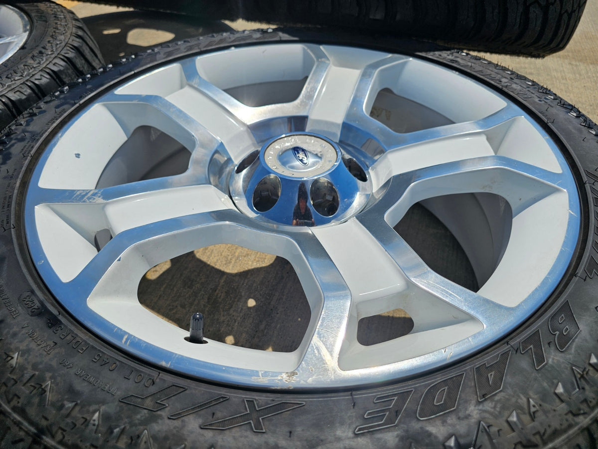 22" Ford F-150 LIMITED OEM 3750 white rims wheels Expedition SET