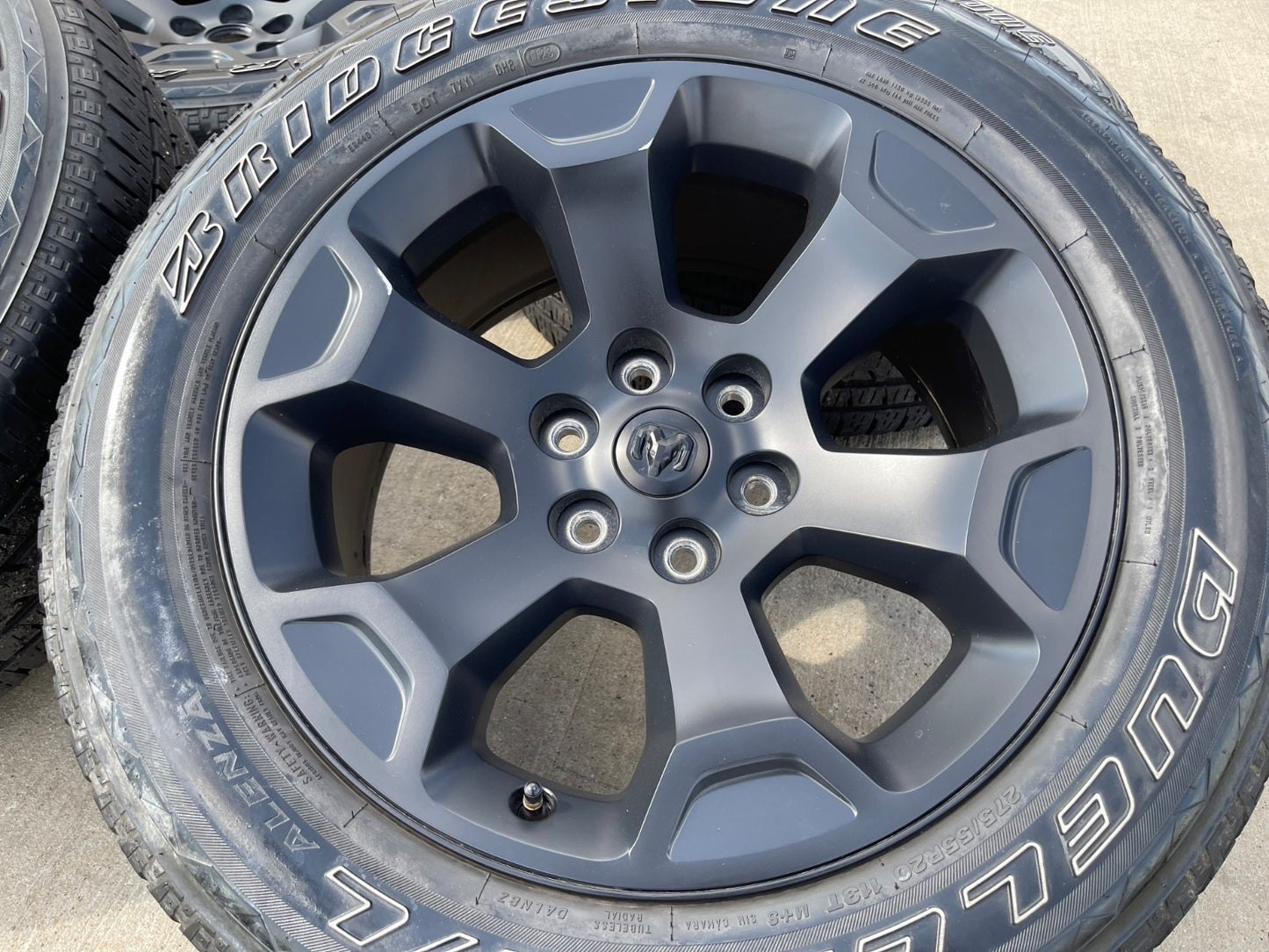 20" Dodge Ram 1500 OEM Laramie Black 2462 2680 wheels rims 2024 2025 2026 SET