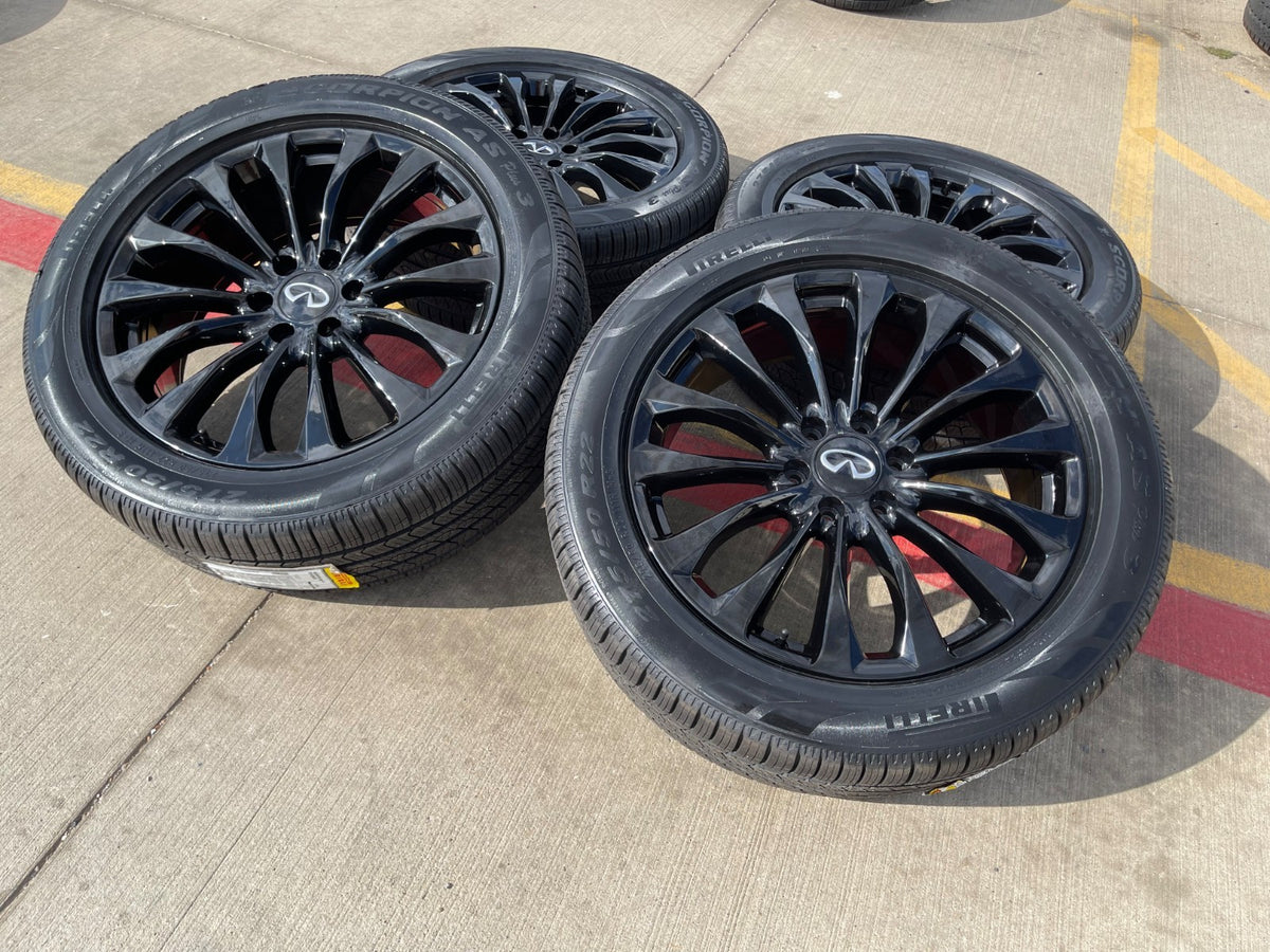 22" Infiniti QX80 QX56 Nissan Titan OEM 62799 73770 wheels rims tires SET NEW