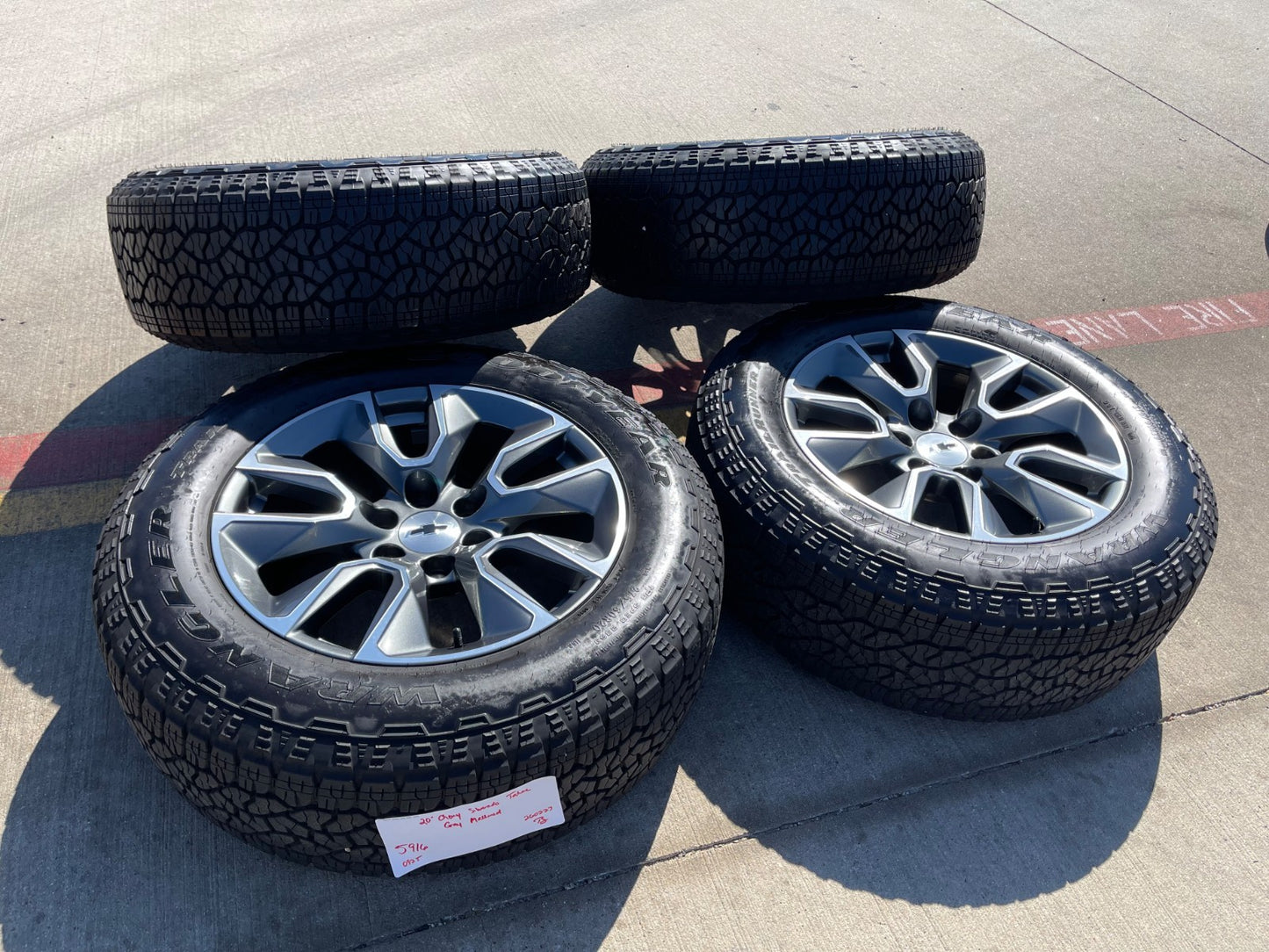 20" Chevy Silverado 1500 Tahoe Suburban OEM 5915 5916 wheels rims GOODYEAR