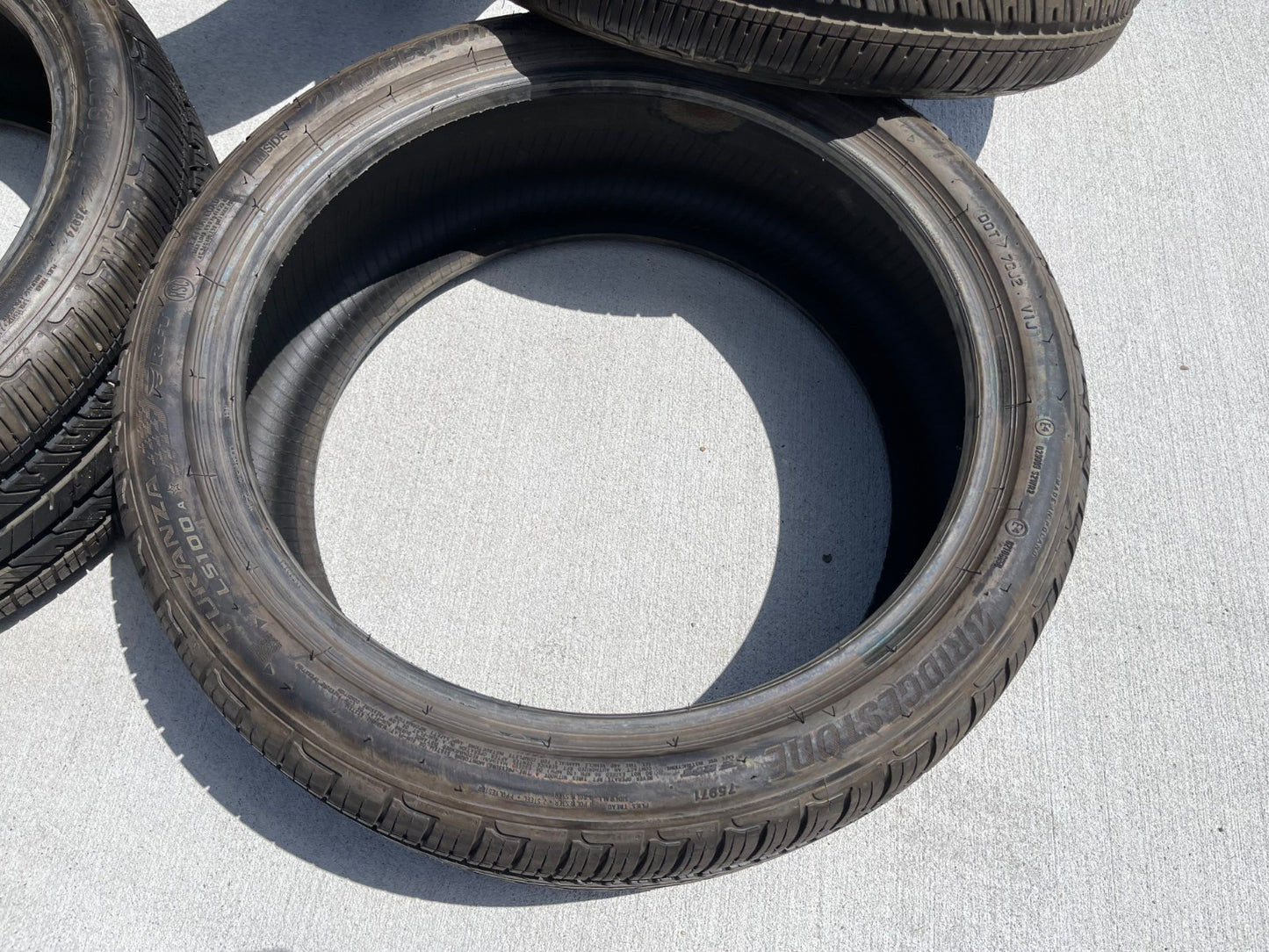 (4) 225/40/19 Bridgestone Turanza LS100A RFT tires 225/40R19 93H