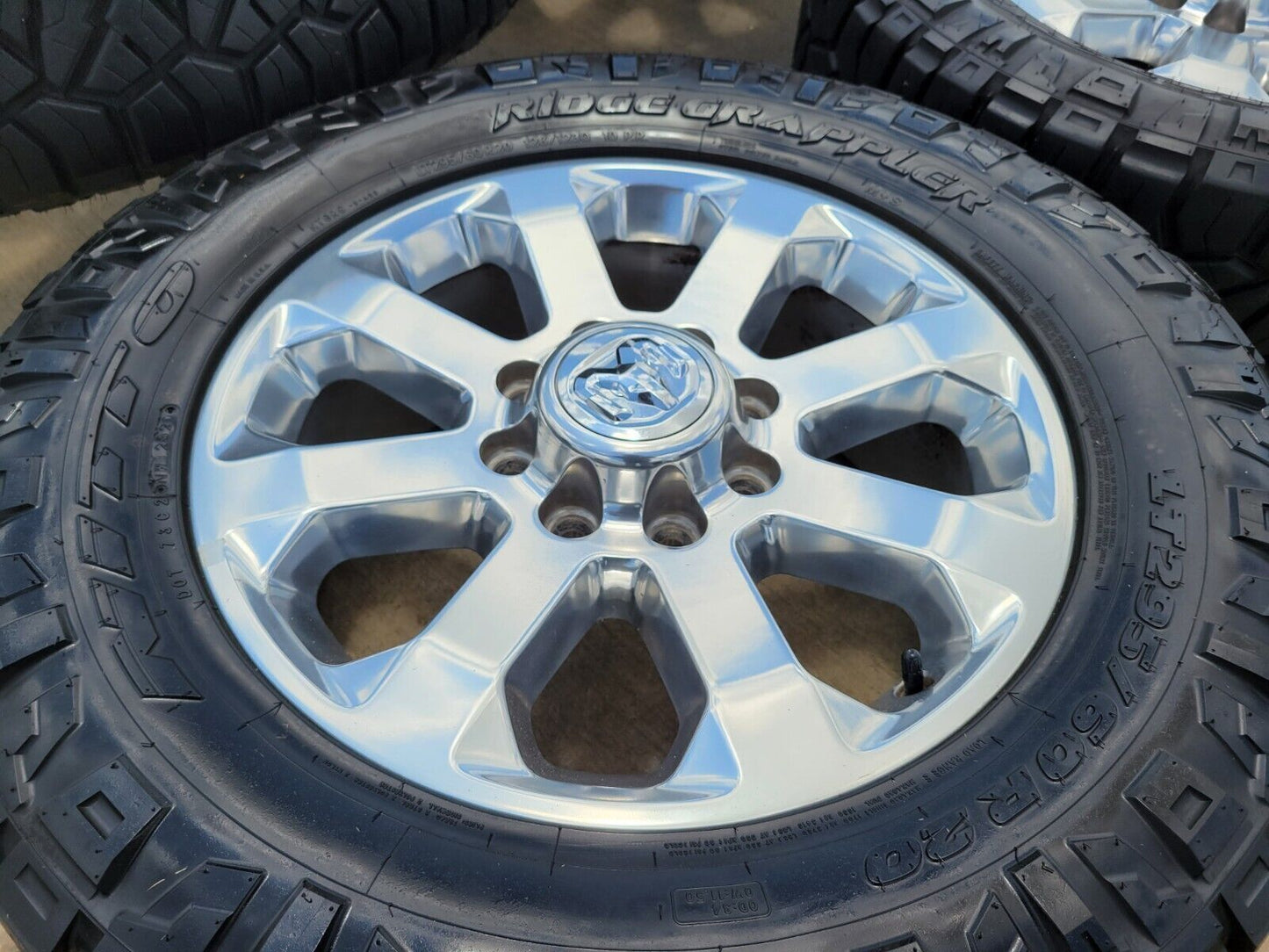 20" Dodge Ram 2500 3500 LARAMIE OEM 2700 wheels rims 2024 2025 NEW 35" NITTO