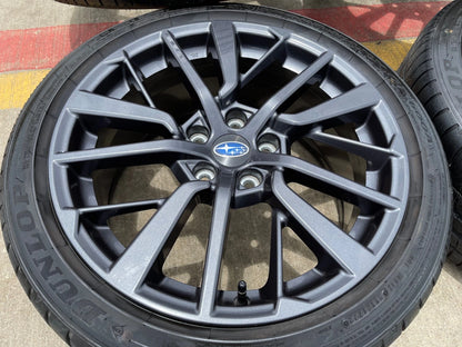 18" Subaru WRX OEM wheels rims 68896 tires