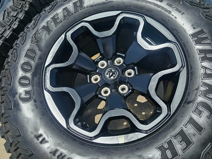 18" Dodge Ram 1500 TRX RHO Black OEM 66002 wheels rims TERRITORY M/T 35"