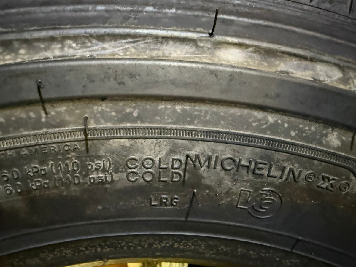 (6) 225/70/19.5 Michelin Agilis HD Z 225/70R19.5 128N 14 Ply LR G tires