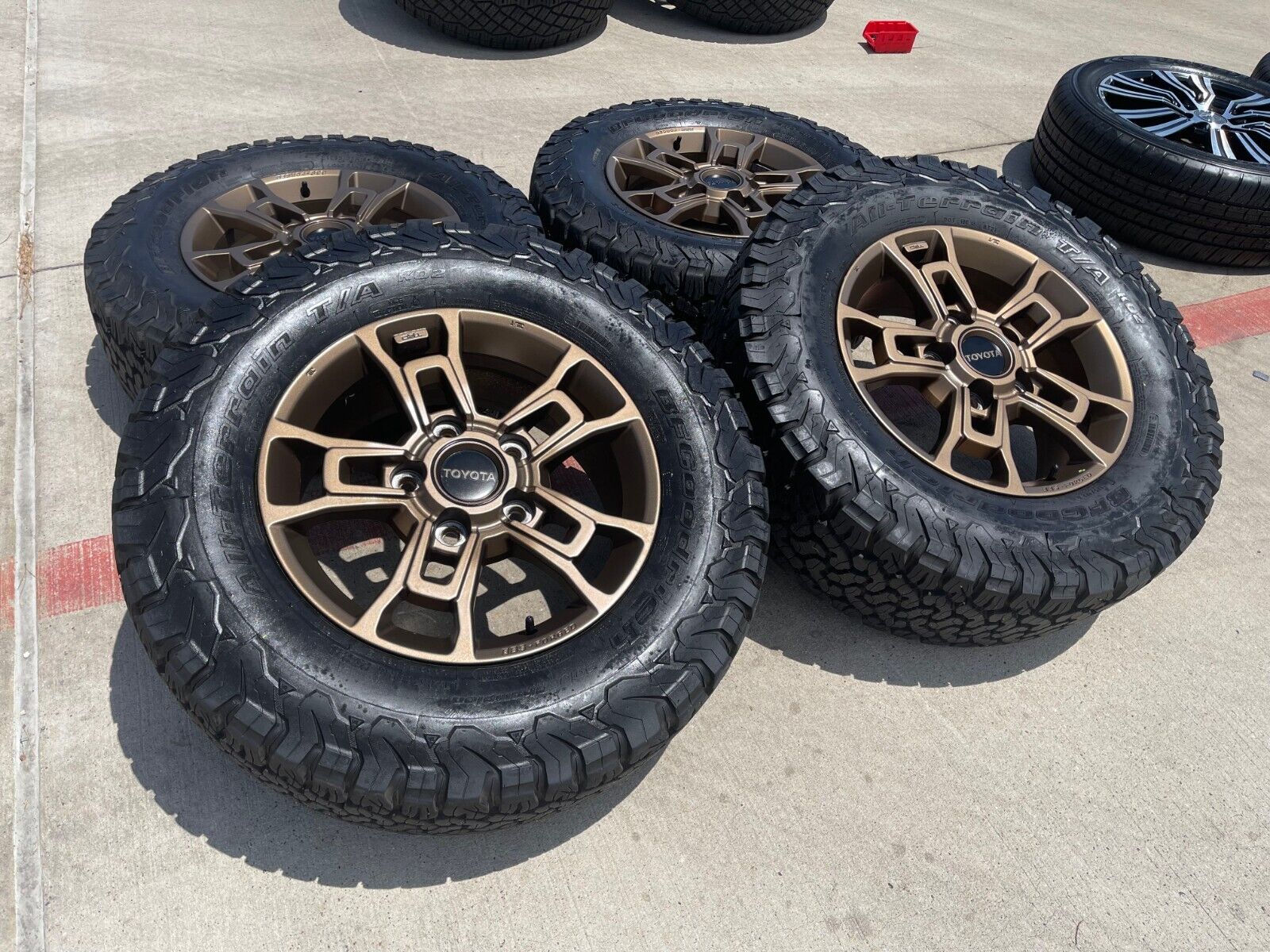 18" Toyota Tundra TRD PRO BRONZE BBS OEM wheels rims tires 75238 75255