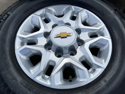 18" Chevy Silverado 2500 3500 OEM 5959 wheels rims MICHELIN LTX A/T2 NEW