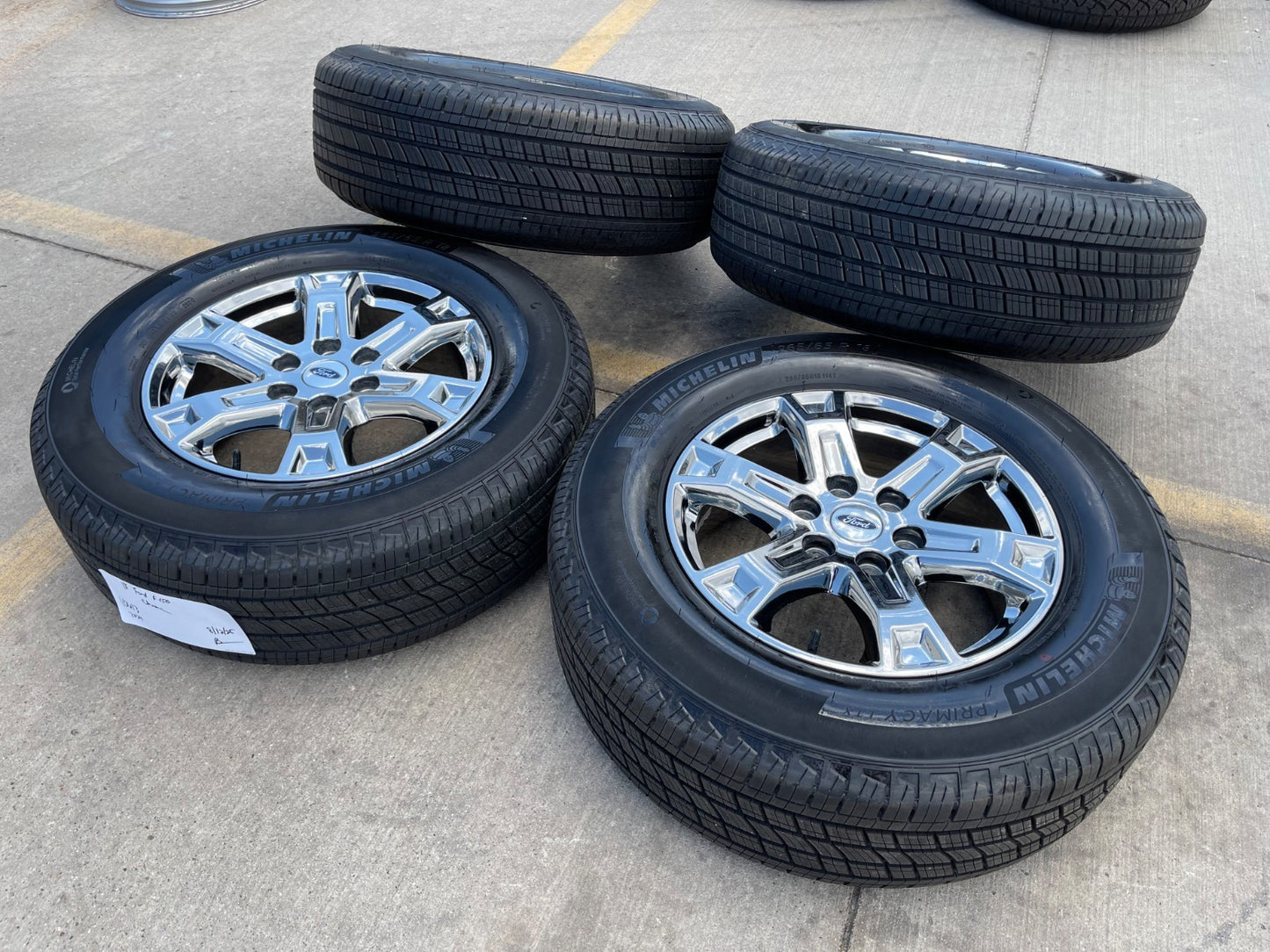 18" Ford F-150 Expedition OEM 10343 chrome rims wheels 2024 2025 2026 MICHELIN