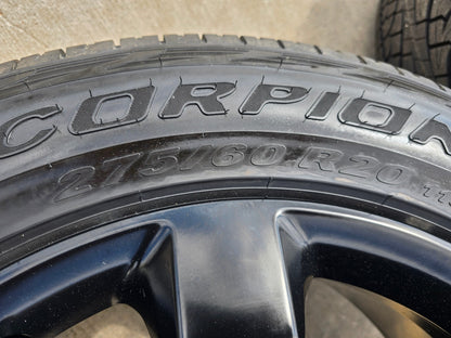 20" Ford F-150 OEM rims wheels BLACK 10347 Expedition PIRELLI A/TR NEW