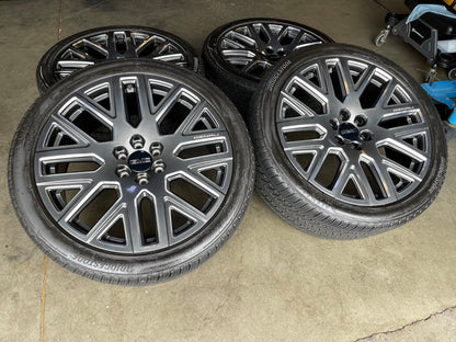24" GMC Yukon Sierra DENALI OEM wheels rims BRIDGESTONE 2024 2025 2026 2027 NEW
