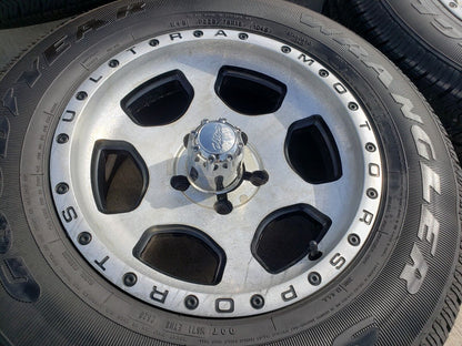 16x7 Ultra Motorsports Type 175 Jeep Wrangler wheels rims tires 5x5 5x127
