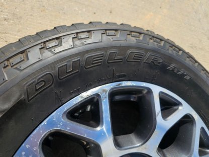 (1) 20" Ford F-250 F-350 OEM Lariat wheel rim 10292 tire BRIDGESTONE A/T