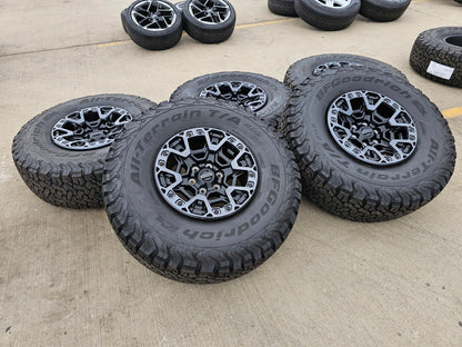 (5) 17" Ford F-150 Raptor R OEM BEADLOCK rims wheels 2024 2025 2026 2027 BFG NEW