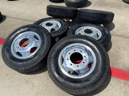 17" Chevy Silverado GMC Sierra 3500 Dually rims wheels SET OEM 5519 5520 8094