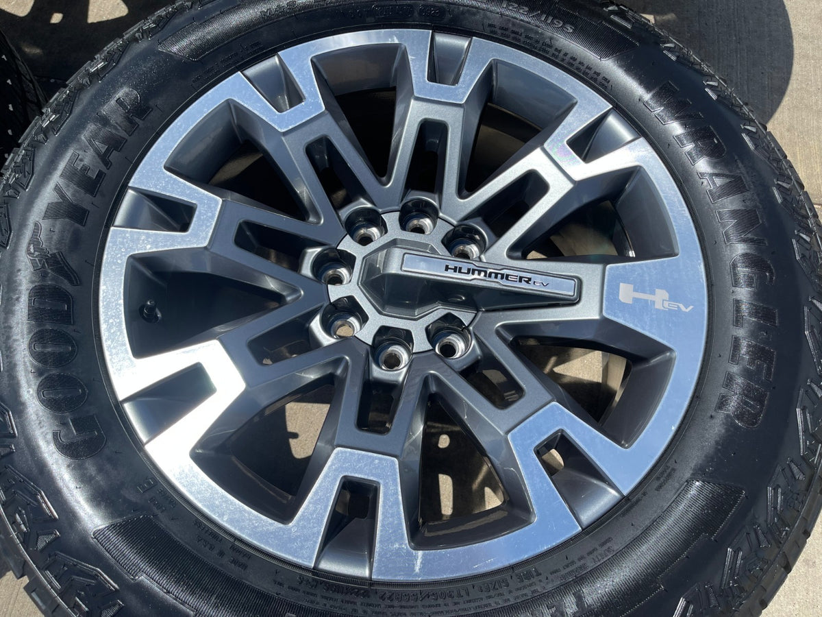 22" Hummer EV HEV 2500 OEM 8x165 wheels rims 2024 2025 2026 2027 NEW GOODYEAR
