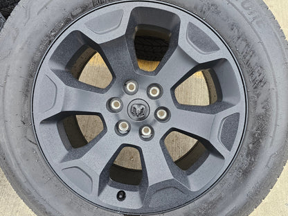20" Dodge Ram 1500 OEM Laramie Black 2680 wheels rims 2024 2025 2026 BRIDGESTONE