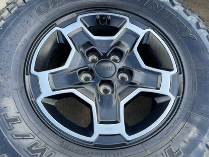 17" Jeep Wrangler RUBICON OEM wheel rim 9259 black single