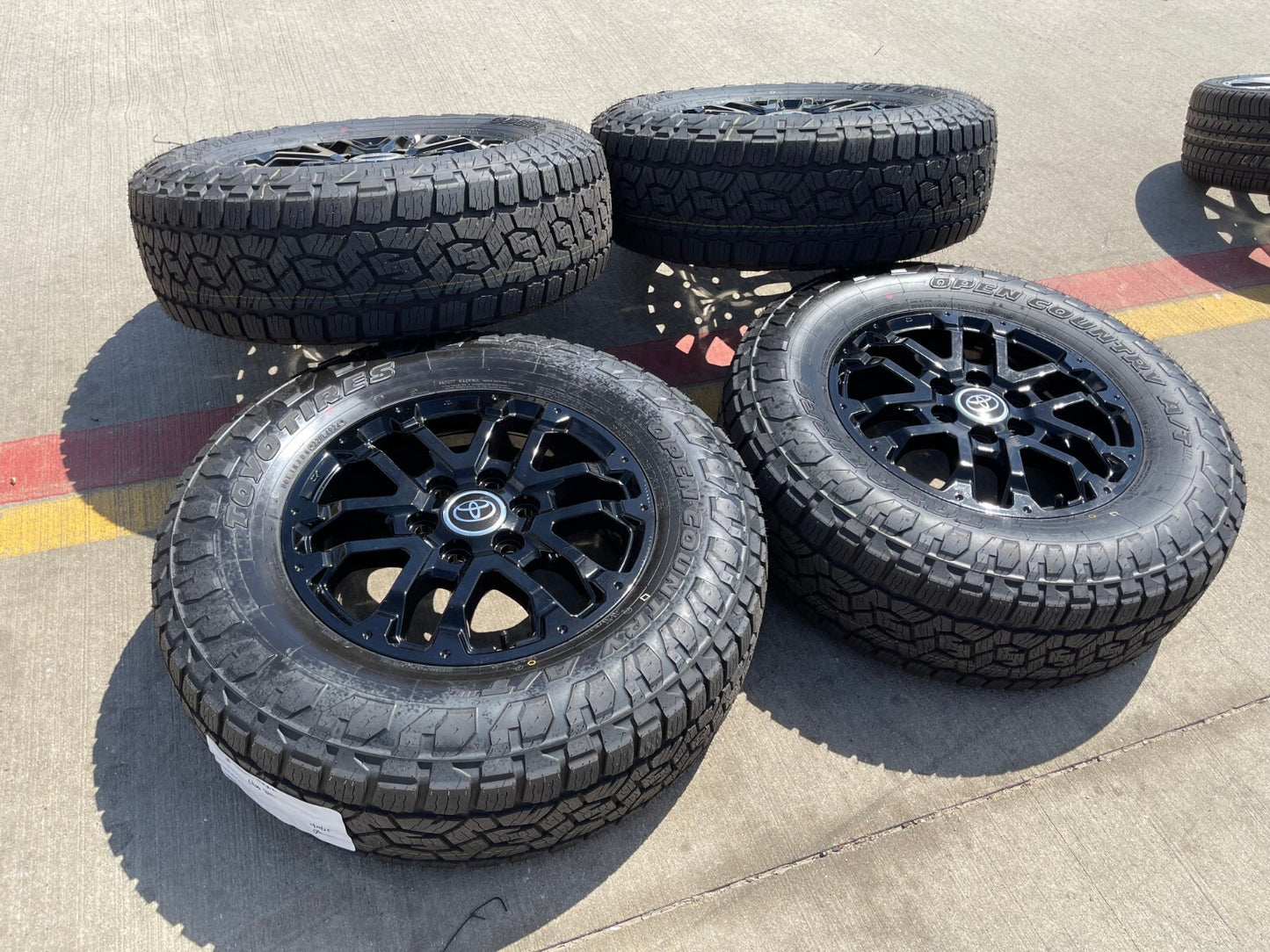 18" Toyota Tundra TRD OEM black wheels rims 75273 Sequoia 2024 2025 TOYO AT3 NEW
