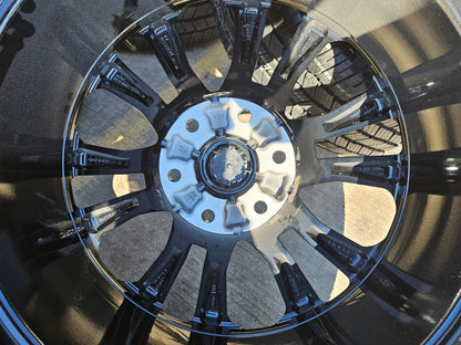22" Jeep Grand Wagoneer OEM 9298 Obsidian rims wheels RAM 1500