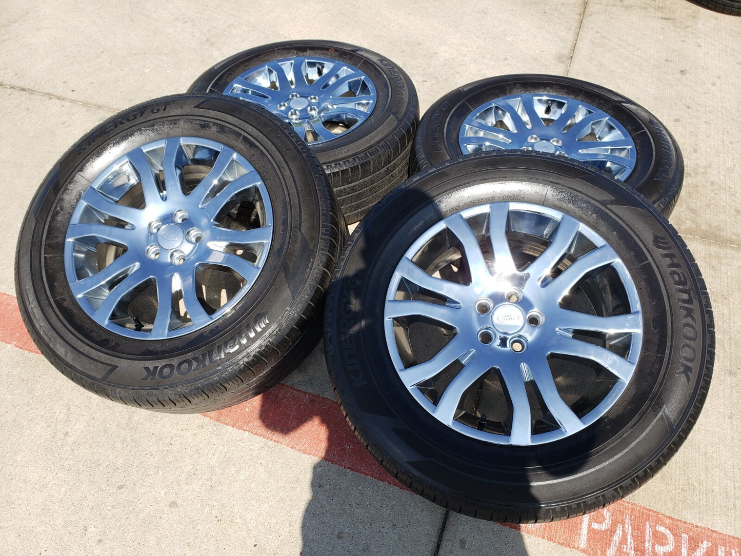 18" Land Rover OEM 72202 CHROME wheels rims Evoque LR2 tires