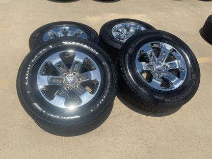 18" Dodge Ram 1500 OEM wheels rims 2672 tires SET CHROME