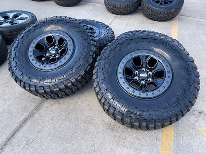 17" Ford F-150 Raptor OEM BEADLOCK rims wheels SET 10459 95210 37" tires NEW