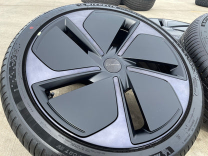 20" Lucid Air Pure Stealth OEM black wheels rims tires 5x120 2023 2024 2025 NEW