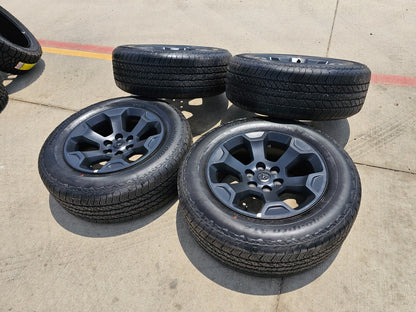 20" Dodge Ram 1500 OEM Laramie Black 2680 wheels rims tires HANKOOK A/T2 NEW