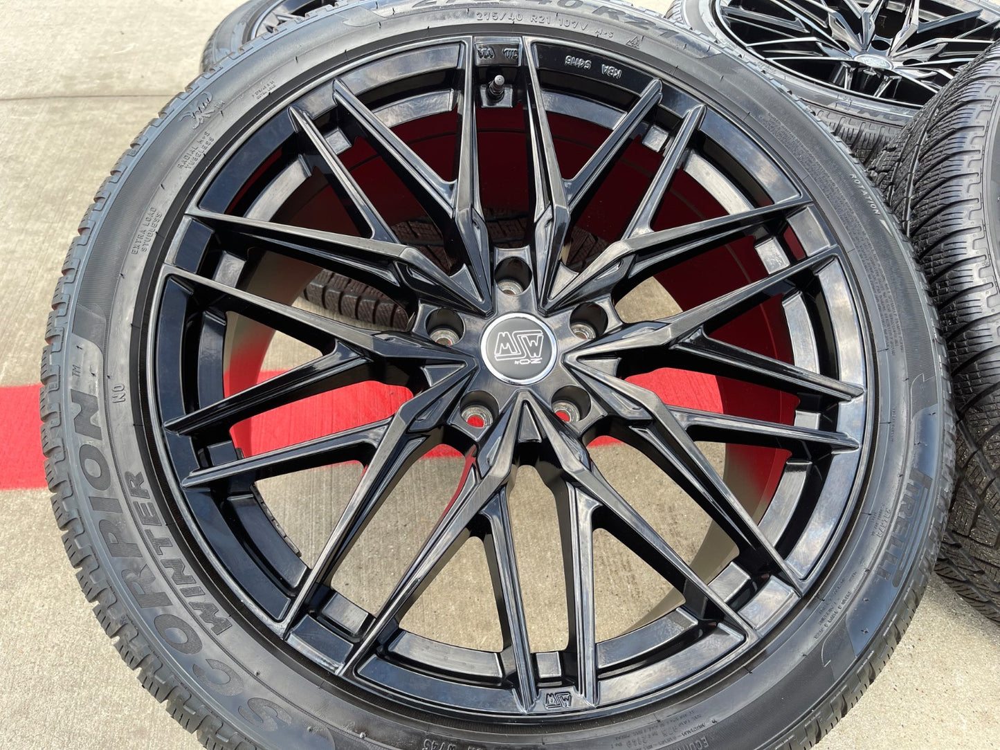21" MSW Type 50 O.Z. Porsche Cayenne Turbo Sport wheels rims SET tires PIRELLI