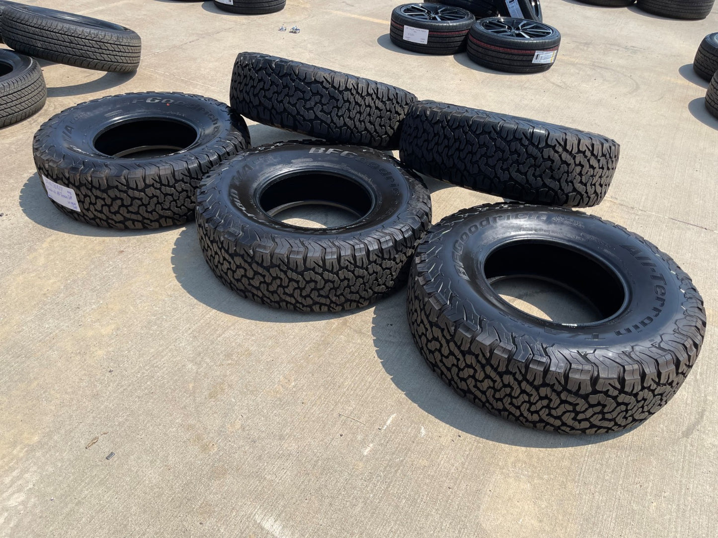 (5) 37x12.5x17 BFG KO2 A/T tires F-150 Sierra Tahoe Silverado 37" TAKE OFFS NEW
