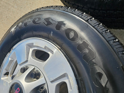 17" GMC Sierra Chevy Silverado 2500 3500 OEM 5500 wheels rims FIRESTONE NEW