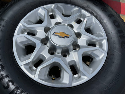 18" Chevy Silverado 2500 3500 OEM 5959 wheels rims tires SET FIRESTONE NEW
