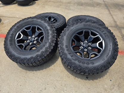 18" Dodge Ram 1500 TRX RHO Black OEM 66002 wheels rims TERRITORY A/T 35"