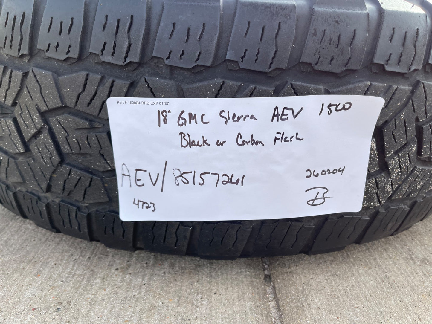 (5) 18" AEV SALTA GMC Sierra AT4X Chevy Silverado OEM rims wheels TOYO A/T3