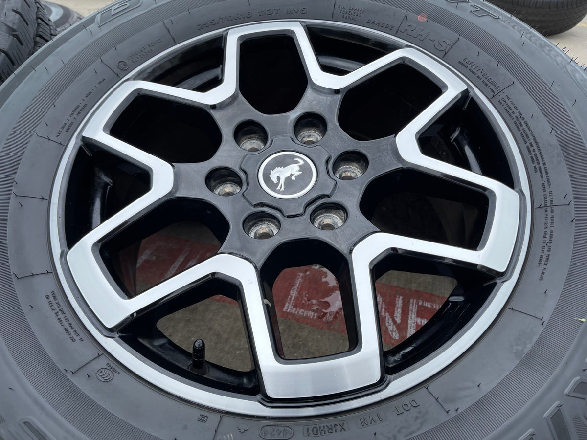 18" Ford Bronco wheels rims black 95213 Ranger SET 2024 2025 2026 2027 NEW