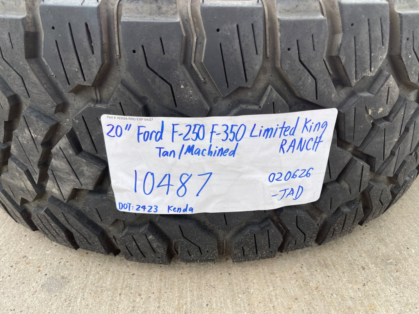 20" Ford F-250 F-350 OEM 10487 LIMITED KING RANCH tan wheels rims tires 35"