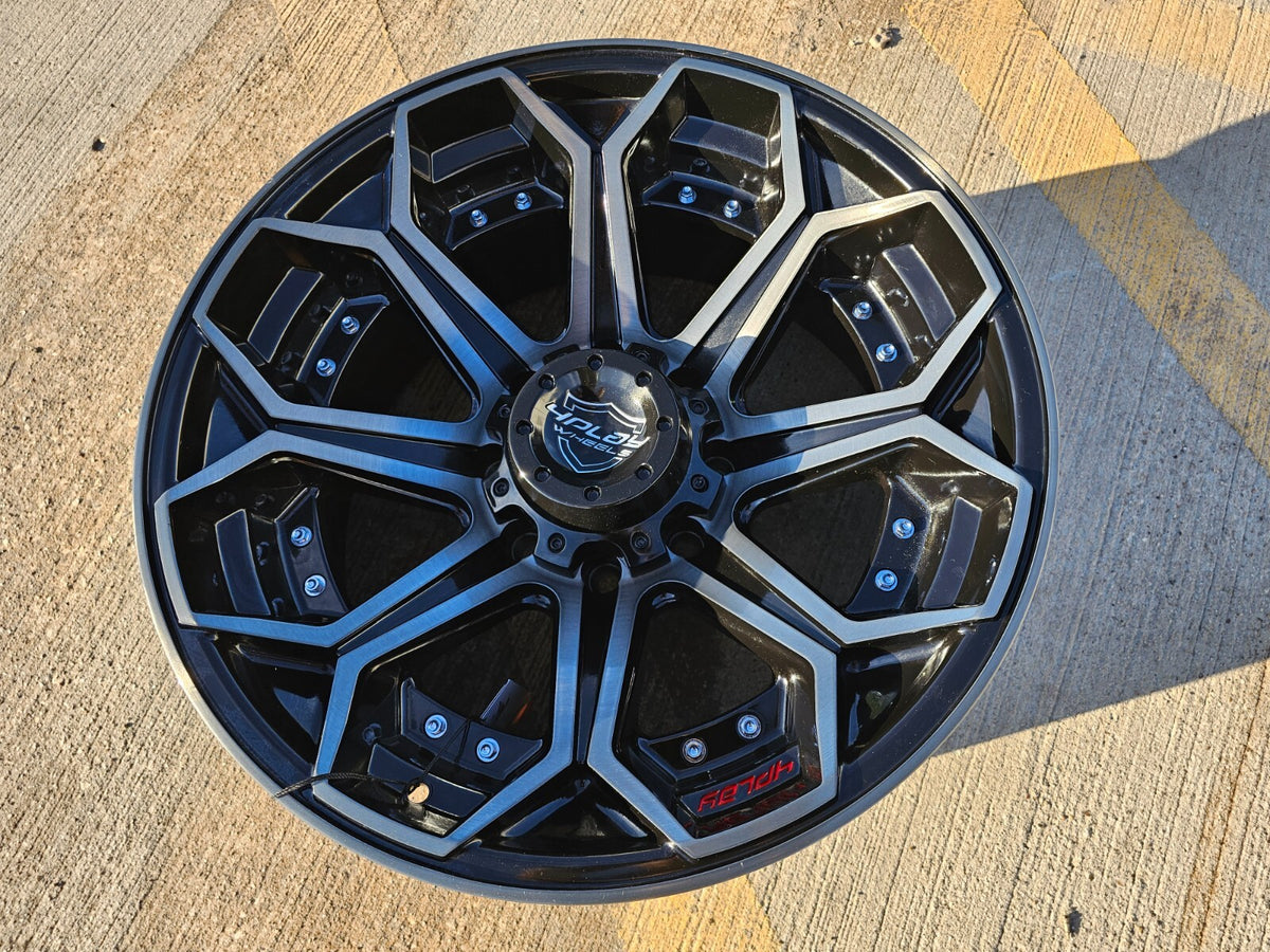 (1) 20x10 4play 4P80R  wheel rim 8x165 NEW ET -24 Chevy GMC Ram 2500 3500