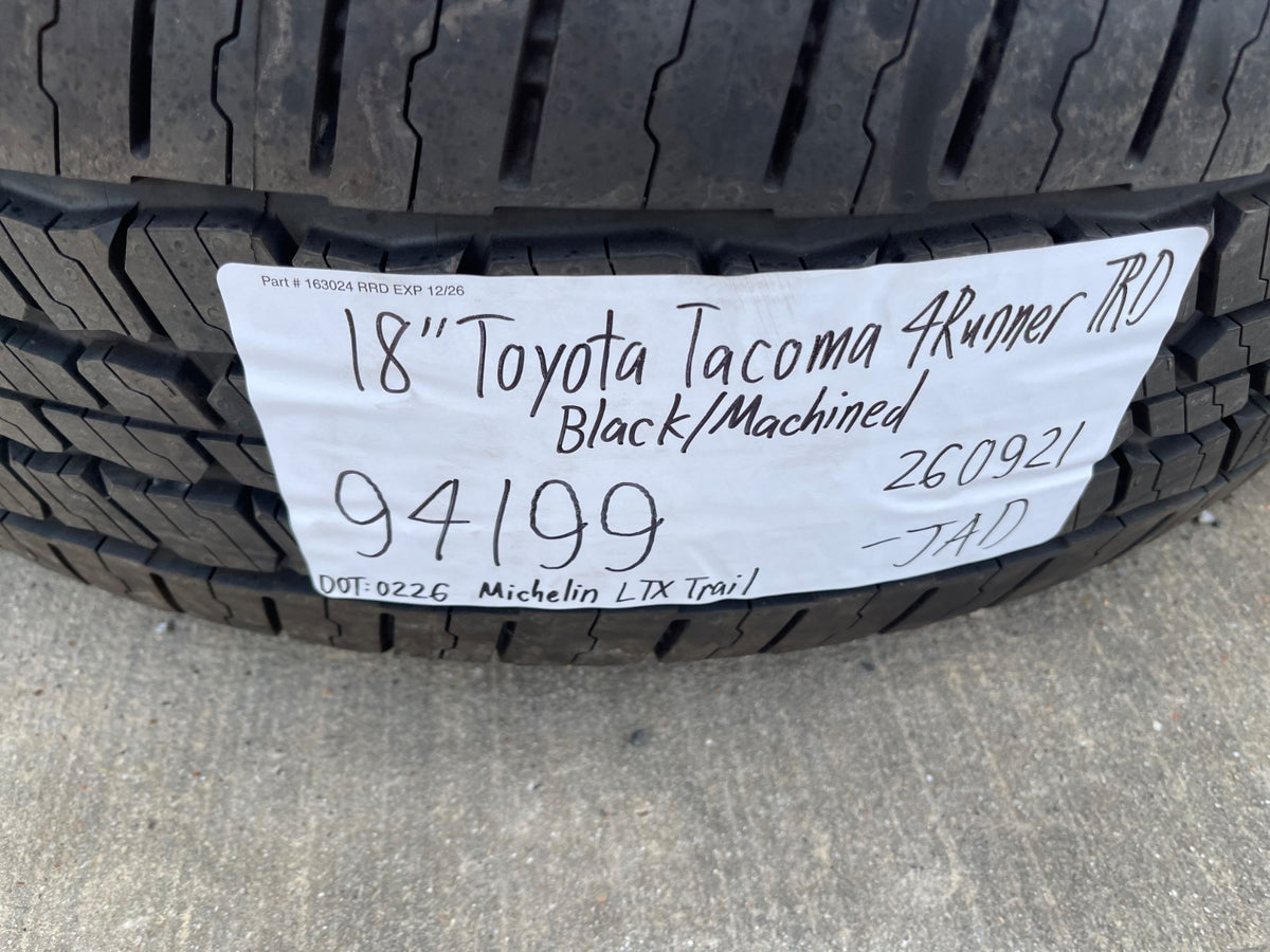 18" Toyota Tacoma 4Runner TRD OEM 94199 wheels rims 2025 2026 2027 MICHELIN NEW