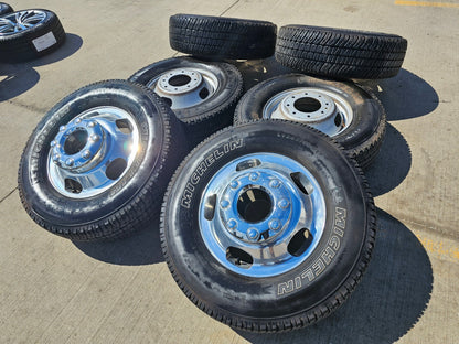17" Ford F-350 Dually OEM 14077 14078 rims wheels 2023 2024 2025 MICHELIN