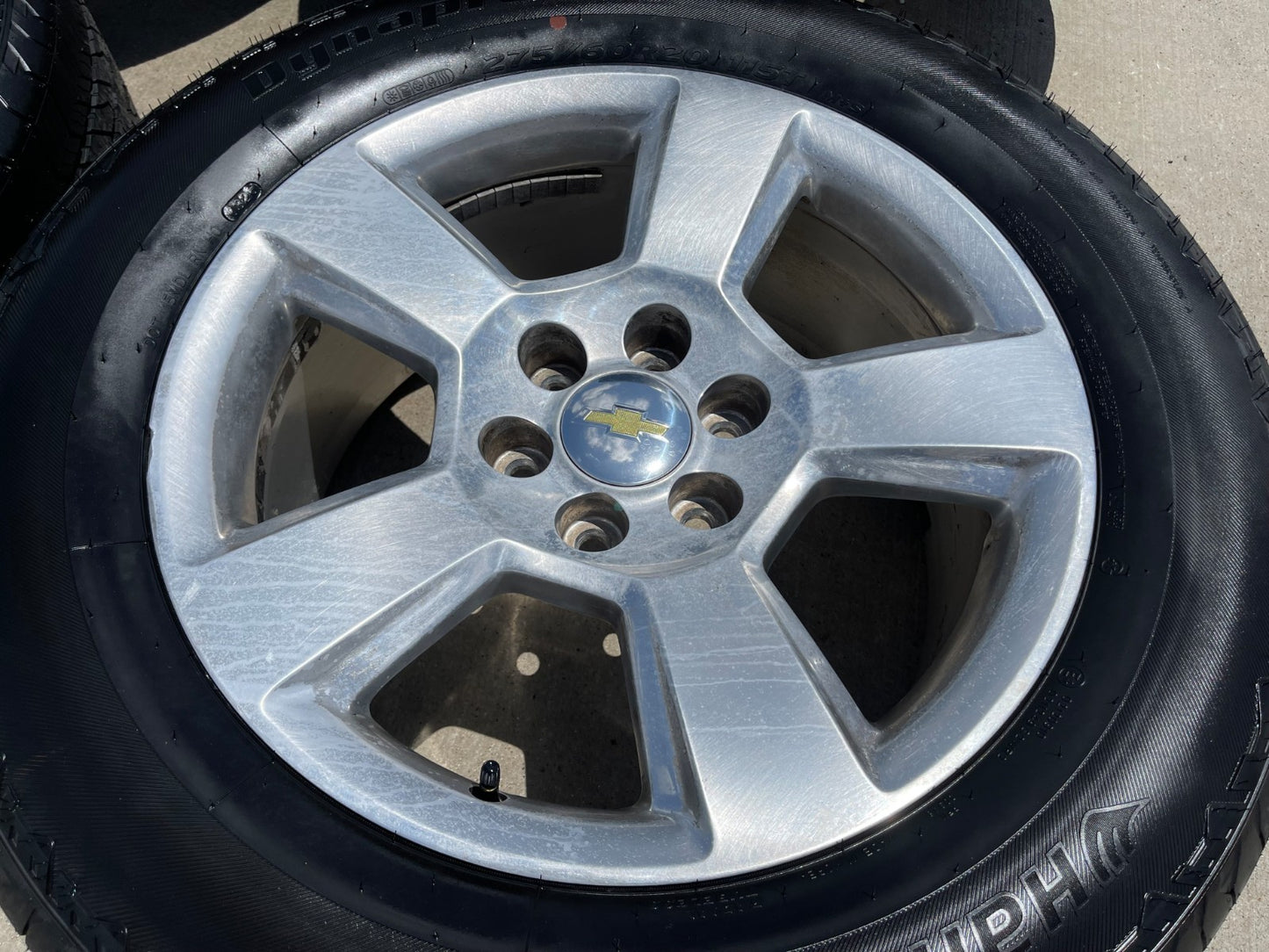 20" Chevy Silverado 1500 Tahoe Suburban OEM wheels rims 5652 SET HANKOOK A/T NEW