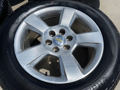 20" Chevy Silverado 1500 Tahoe Suburban OEM wheels rims 5652 SET HANKOOK A/T NEW