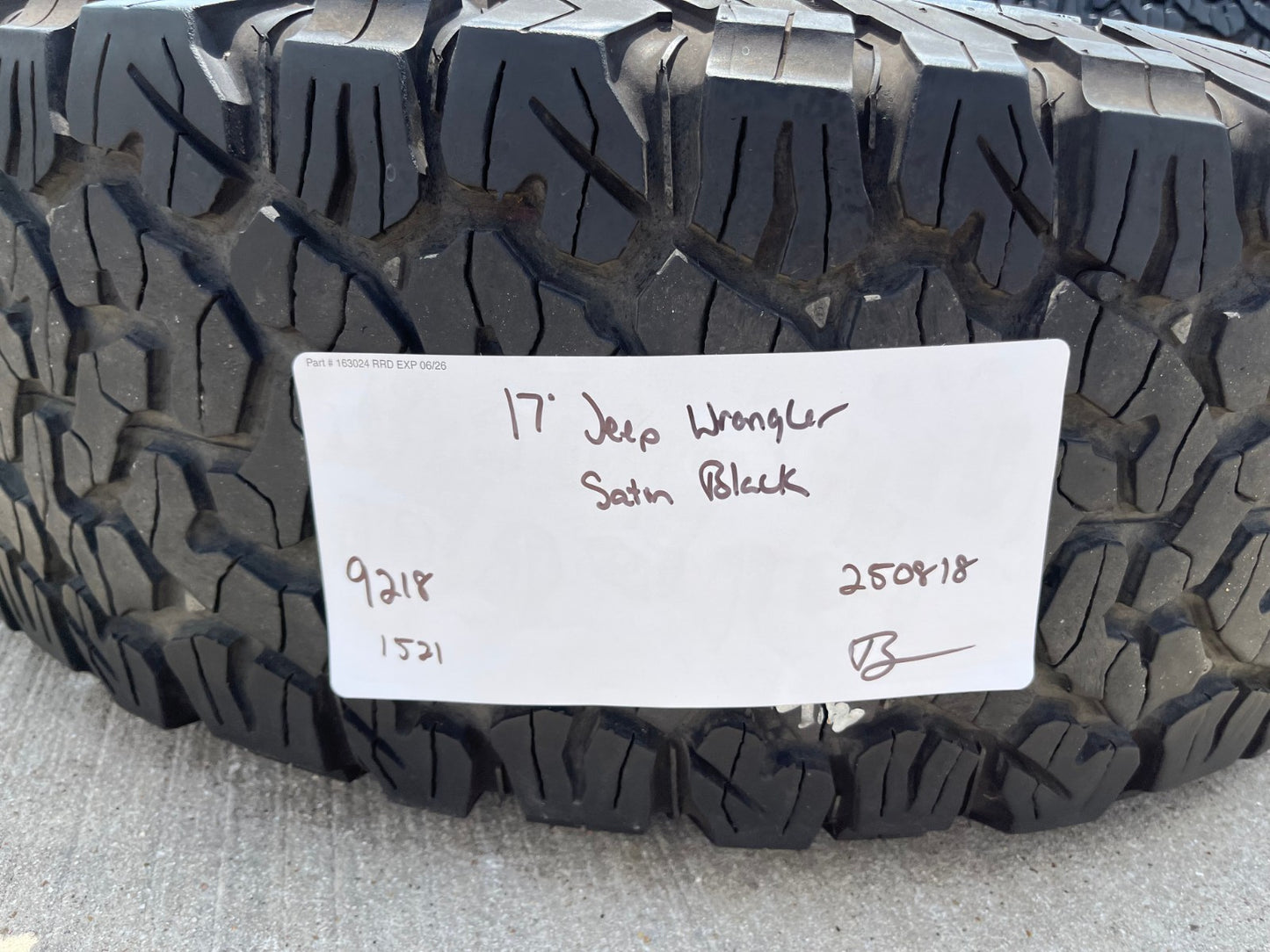 17" Jeep Wrangler Rubicon OEM 9218 Black wheels rims Gladiator BFG
