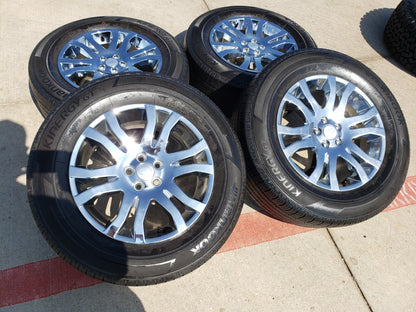 18" Land Rover OEM 72202 CHROME wheels rims Evoque LR2 tires