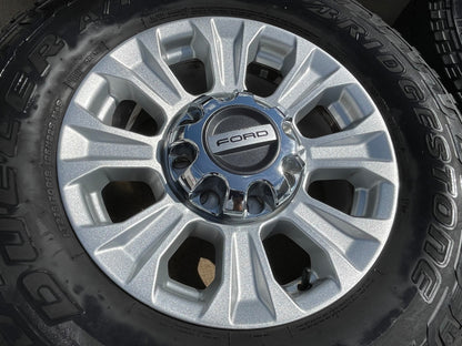 18" Ford F-250 F-350 OEM rims wheels 10097 tires BRIDGESTONE A/T SET