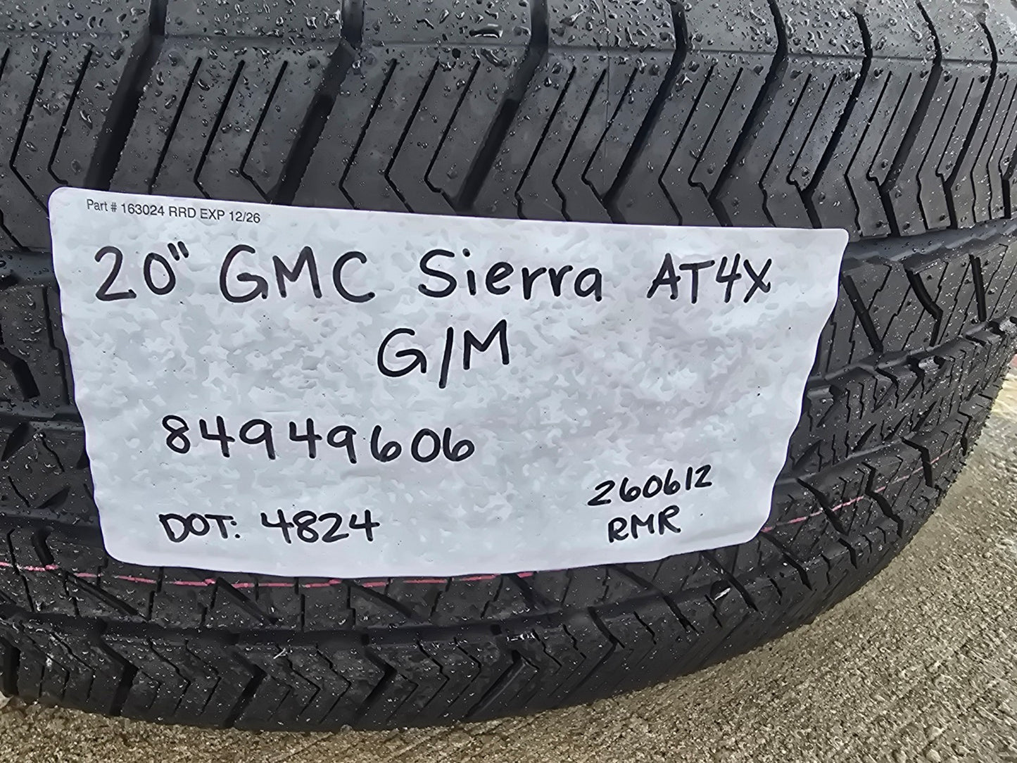 20" GMC Sierra AT4X Canyon Chevy Silverado OEM wheels rims 2025 2026 2027 NEW
