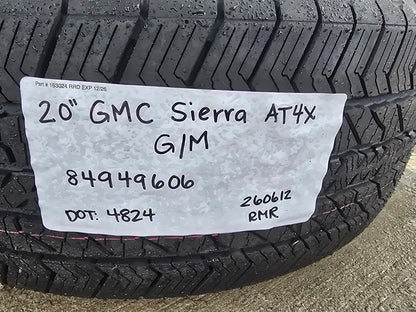 20" GMC Sierra AT4X Canyon Chevy Silverado OEM wheels rims 2025 2026 2027 NEW