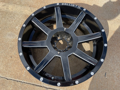 20x9 Ballistic Morax 845 Jeep Wrangler Gladiator rim wheel 5x127 5x5 5x4.5 5x114