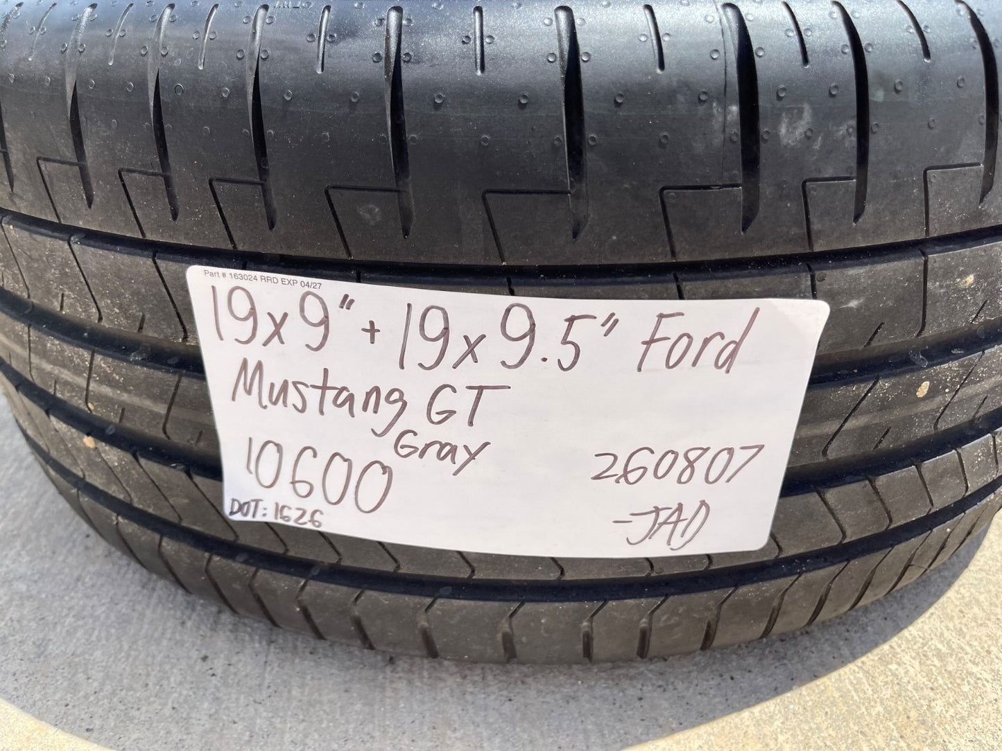 19" Ford Mustang GT Track Pack OEM 10600 10603 wheels rims SET 2026 2027 NEW